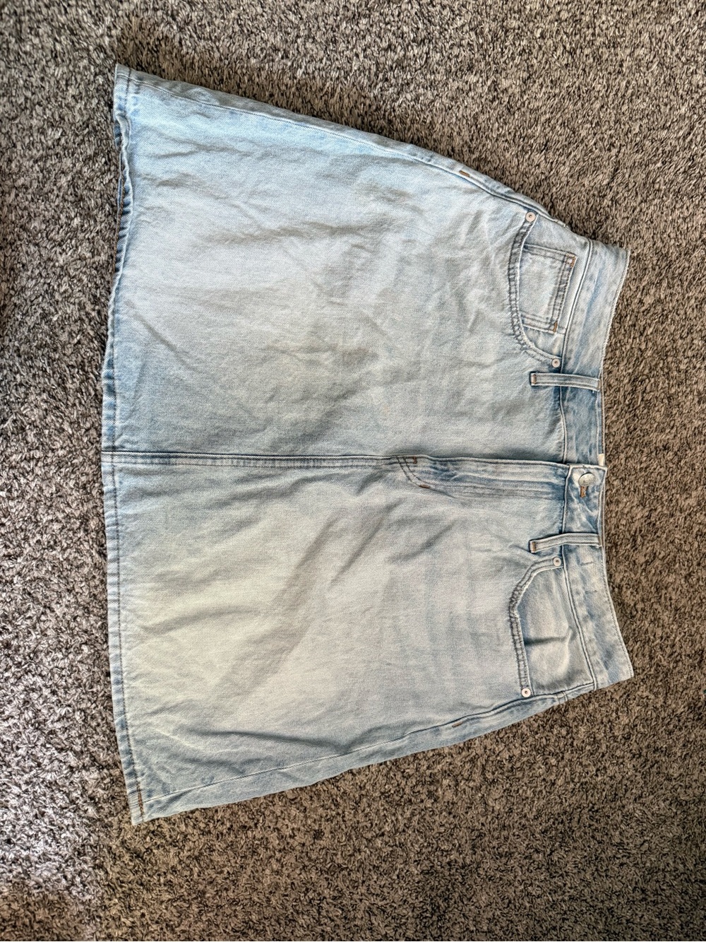 Madewell Light Blue Denim Skirt